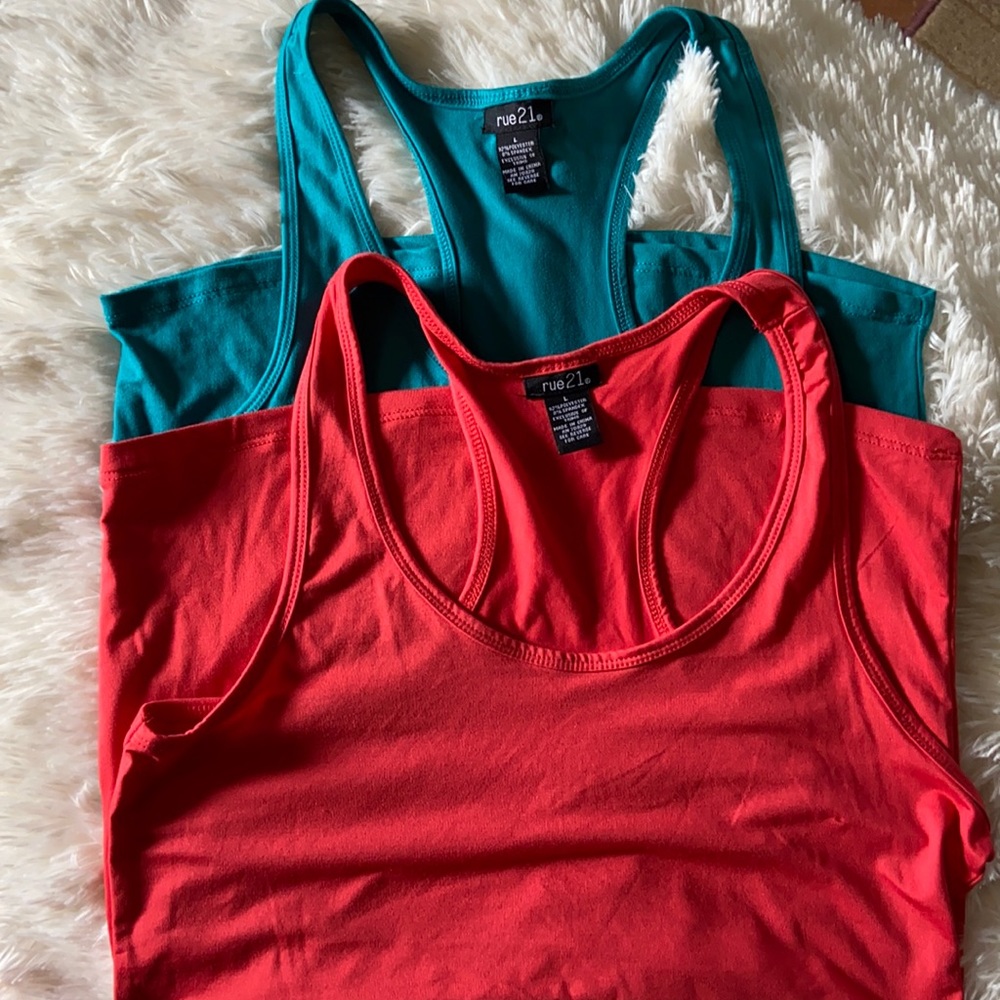 2 racer back tanks